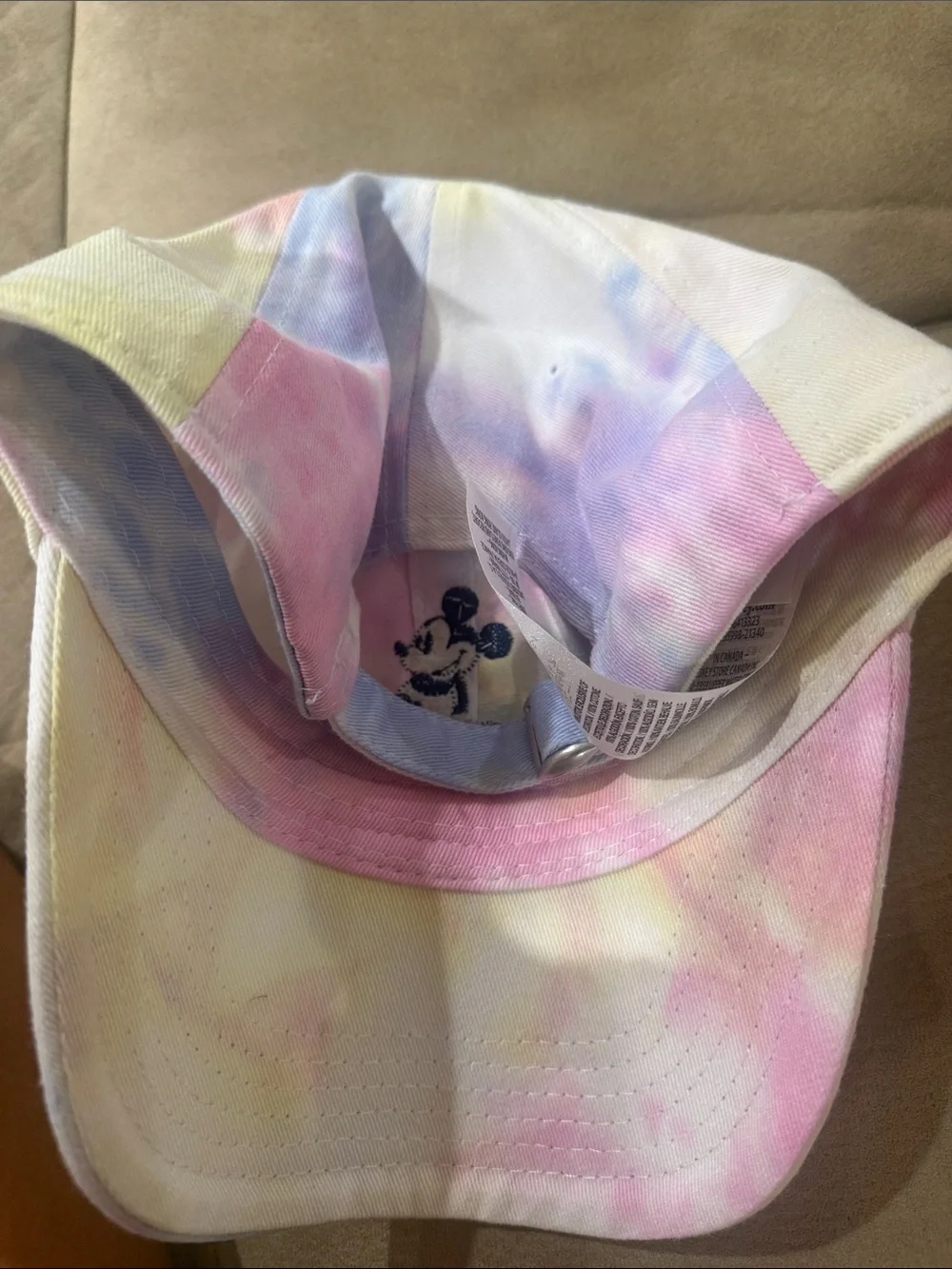 Disney Pastel Tie-Dye Mickey Mouse women’s baseball hat